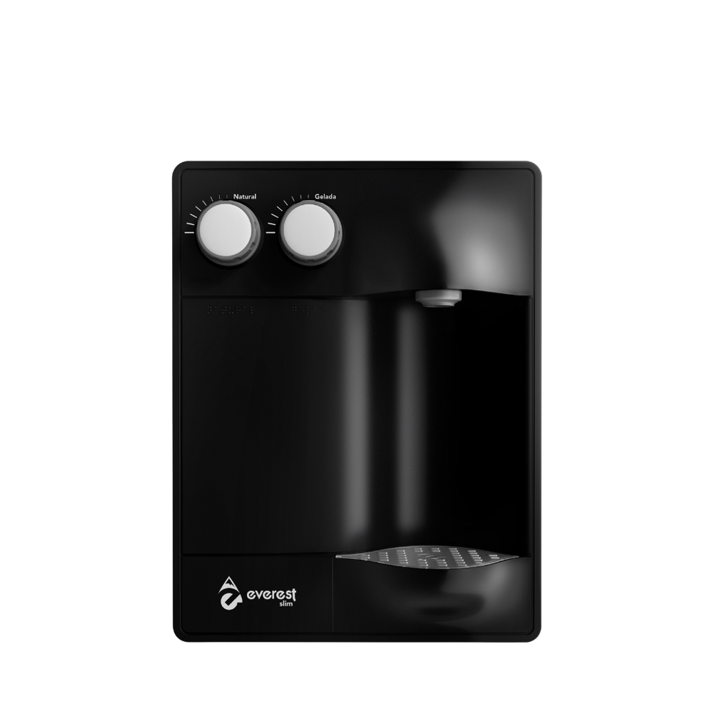 Purificador de Água Everest Slim na cor Preto